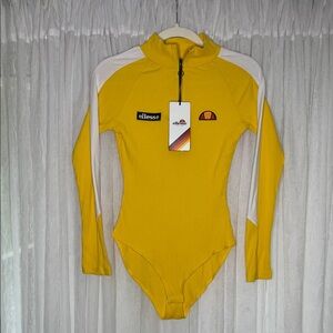 Ellesse Vibrant Yellow and White One Piece